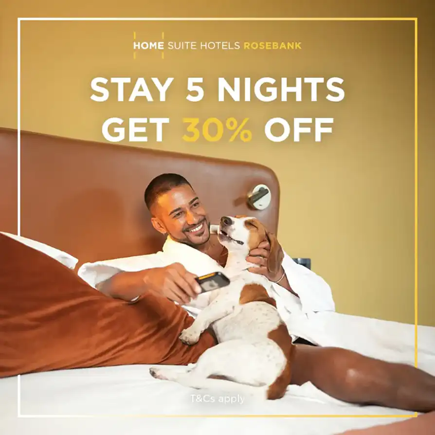 Stay 5 Nights, Get 30% Off promotion for Home Suite Hotels Rosebank