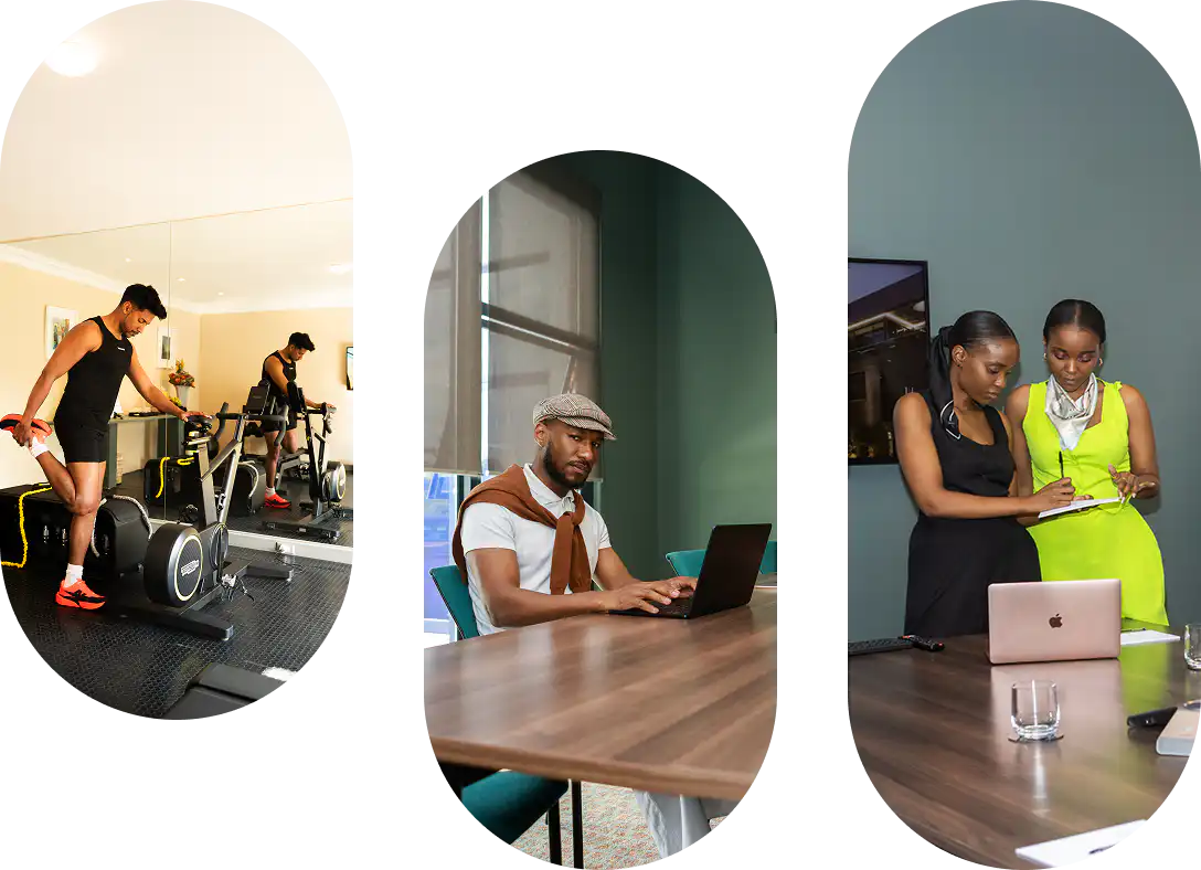Gym, coworking and meeting spaces at Home Suite Hotels Rosebank