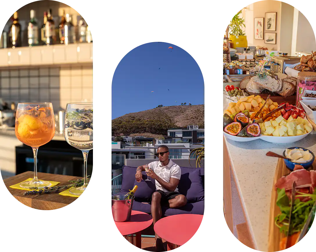 Cocktails, rooftop dining and breakfast buffet at Home Suite Hotels Sea Point