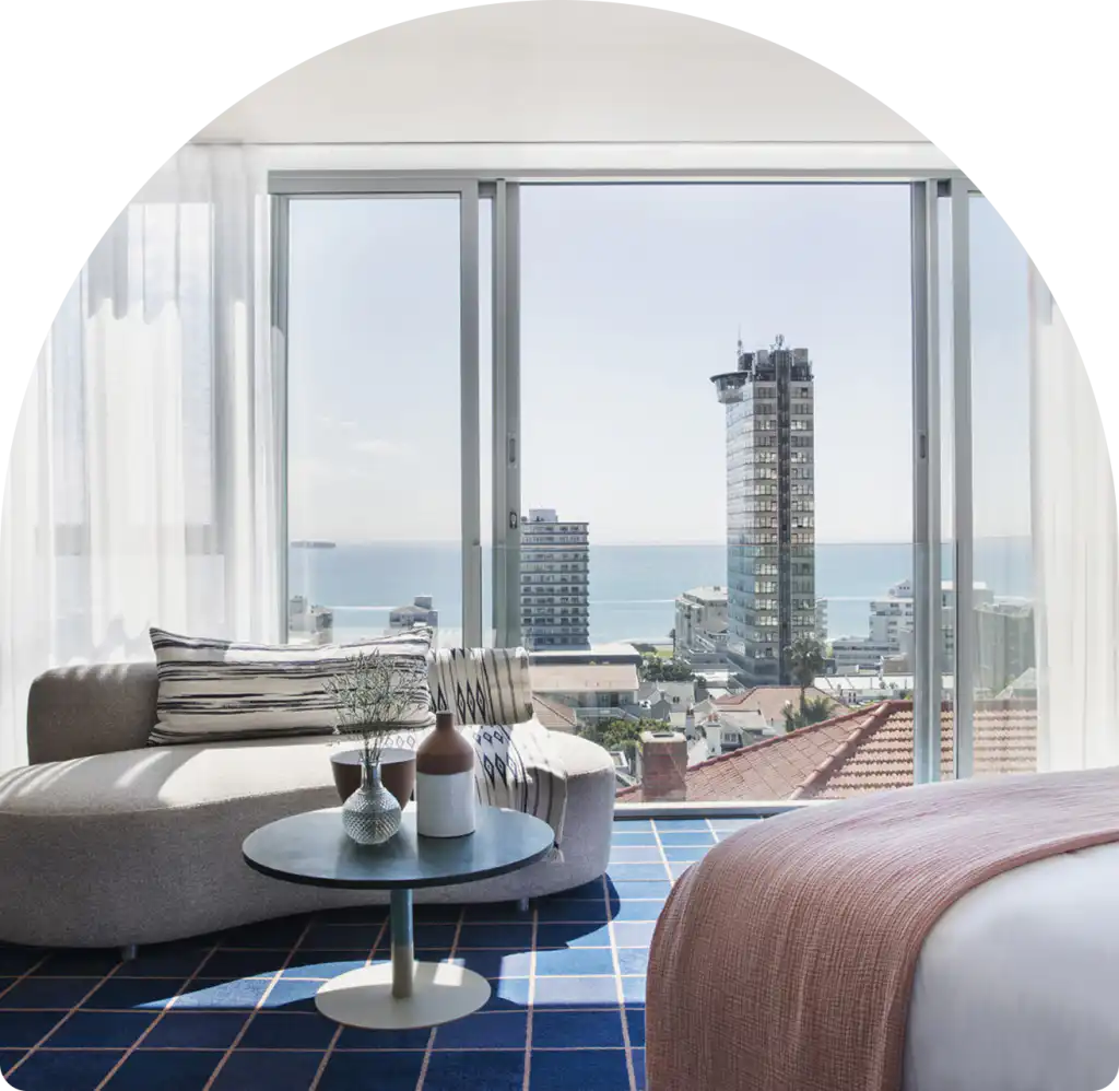 Ocean-view suite at Home Suite Hotels Sea Point in Cape Town